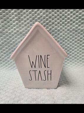 Rae Dunn 'Wine Stash' Ceramic Piggy Bank